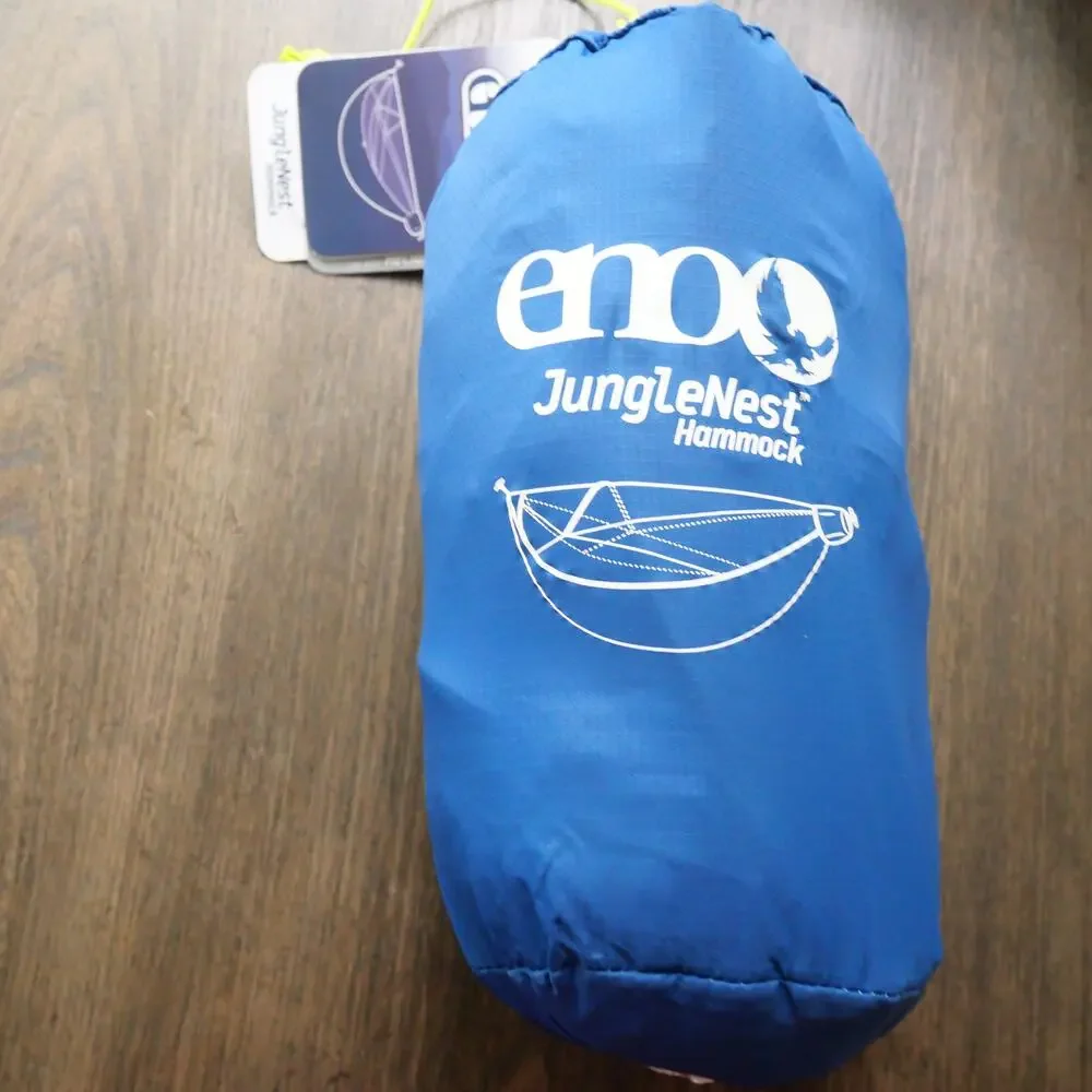 NEW ENO Eagles Nest Outfitters JungleNest Hammock + Bug Net Pacific Blue